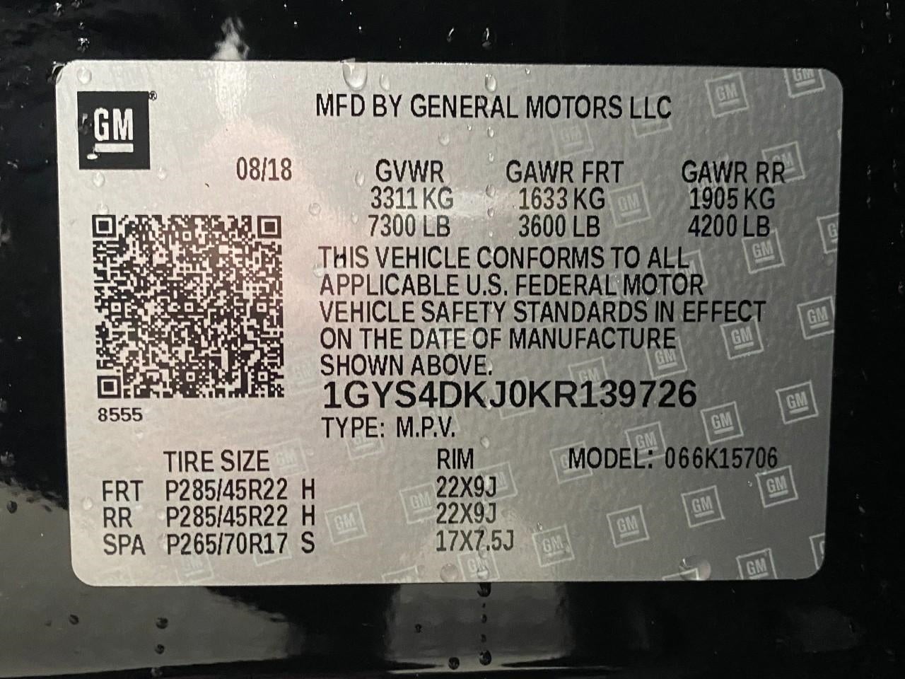 2019 Cadillac Escalade 4WD 4dr Platinum