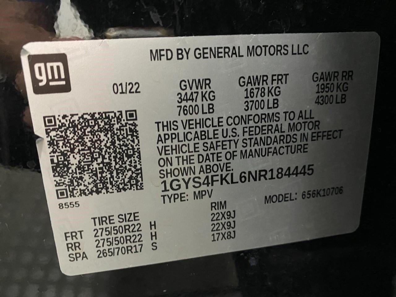 2022 Cadillac Escalade 4WD 4dr Sport