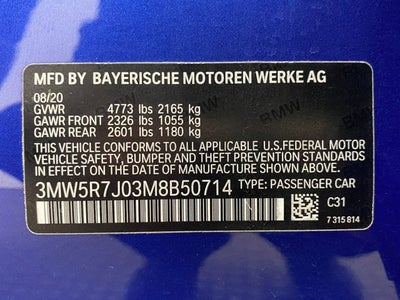 2021 BMW 3 Series 330i xDrive Sedan North America