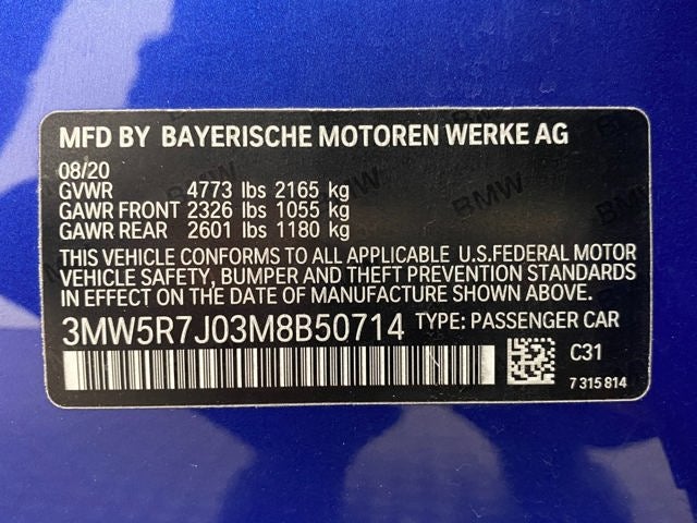 2021 BMW 3 Series 330i xDrive Sedan North America
