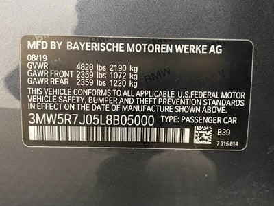 2020 BMW 330i xDrive 330i xDrive Sedan North America