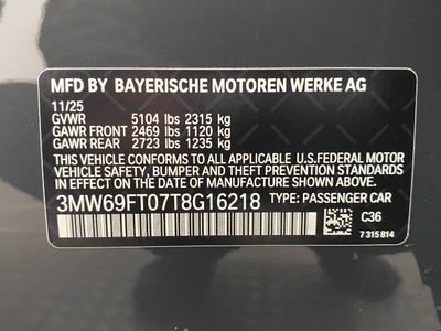 2026 BMW 340i M340i NA xDrive Sedan