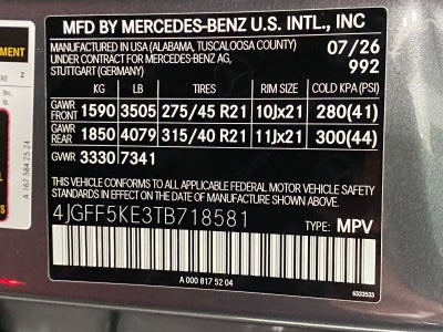 2026 Mercedes-Benz GLS GLS 450 4MATIC® SUV