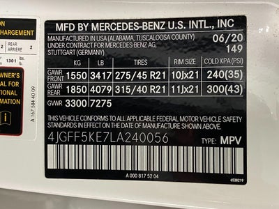 2020 Mercedes-Benz GLS GLS 450 4MATIC® SUV