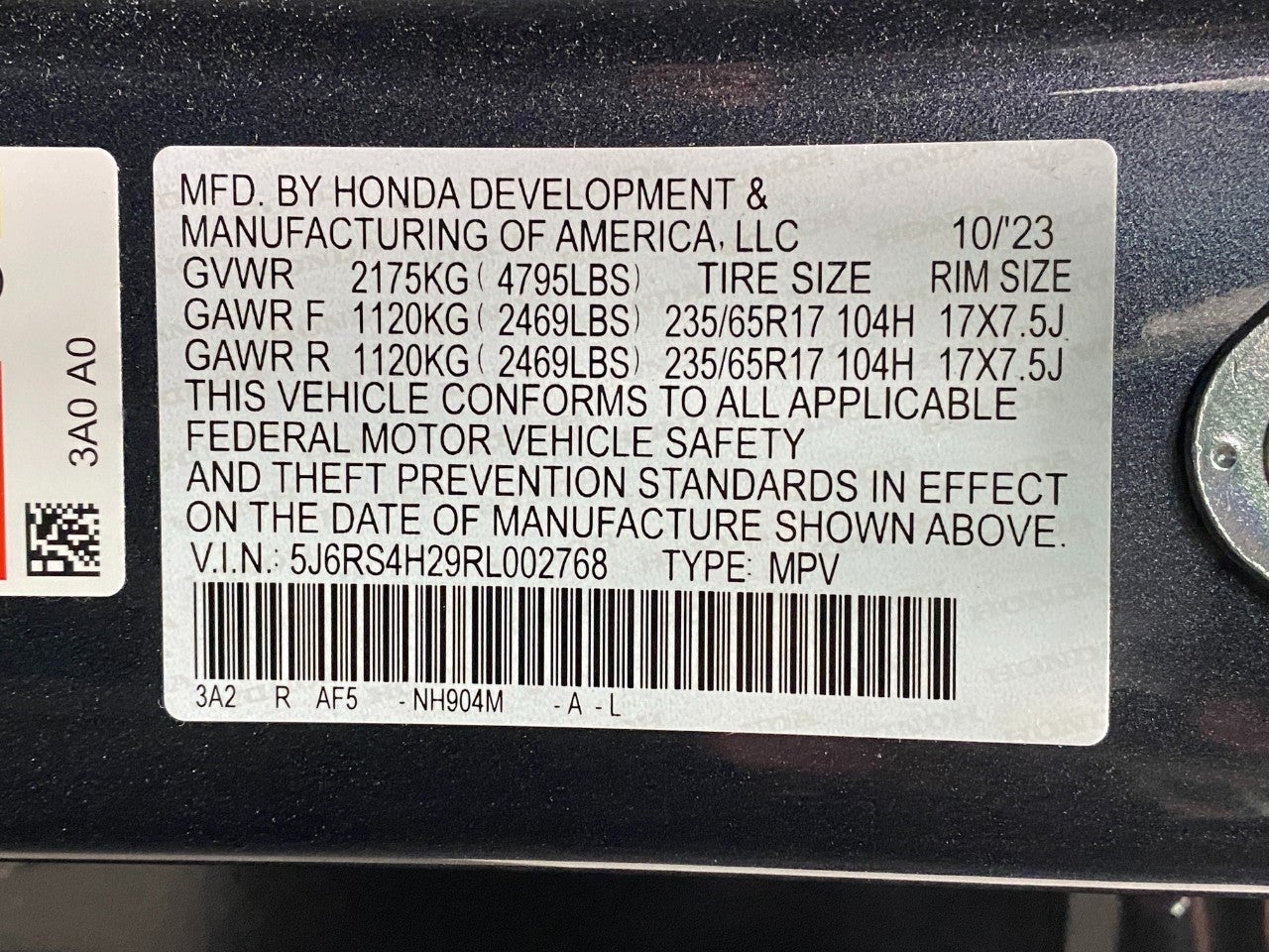 2024 Honda CR-V LX AWD