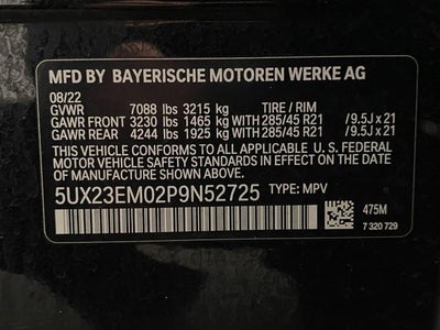 2023 BMW X7 xDrive40i Sports Activity Vehicle