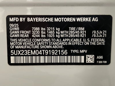 2026 BMW X7 xDrive40i Sports Activity Vehicle