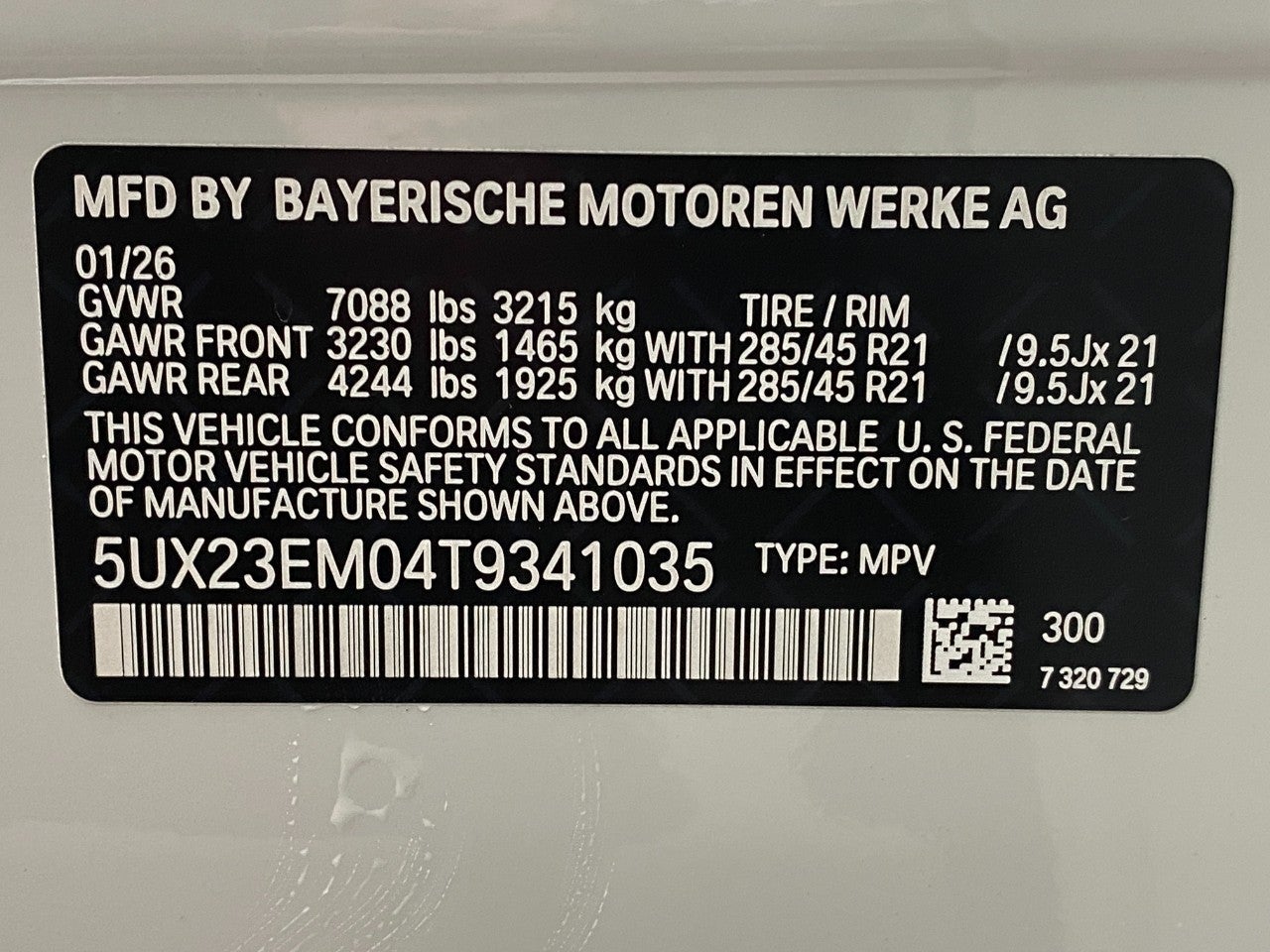 2026 BMW X7 xDrive40i Sports Activity Vehicle