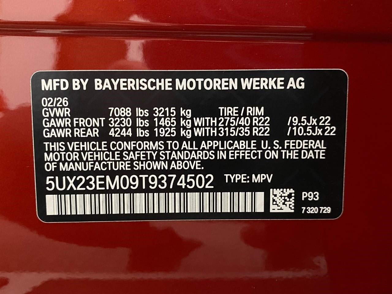 2026 BMW X7 xDrive40i Sports Activity Vehicle