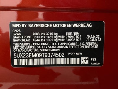 2026 BMW X7 xDrive40i Sports Activity Vehicle