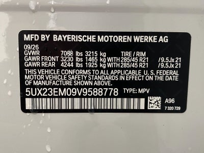 2027 BMW X7 xDrive40i Sports Activity Vehicle
