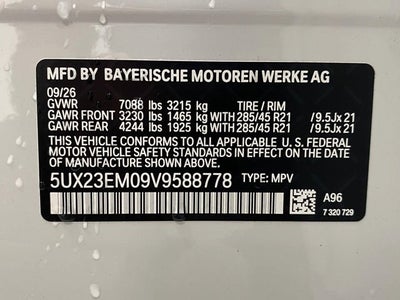 2027 BMW X7 xDrive40i Sports Activity Vehicle