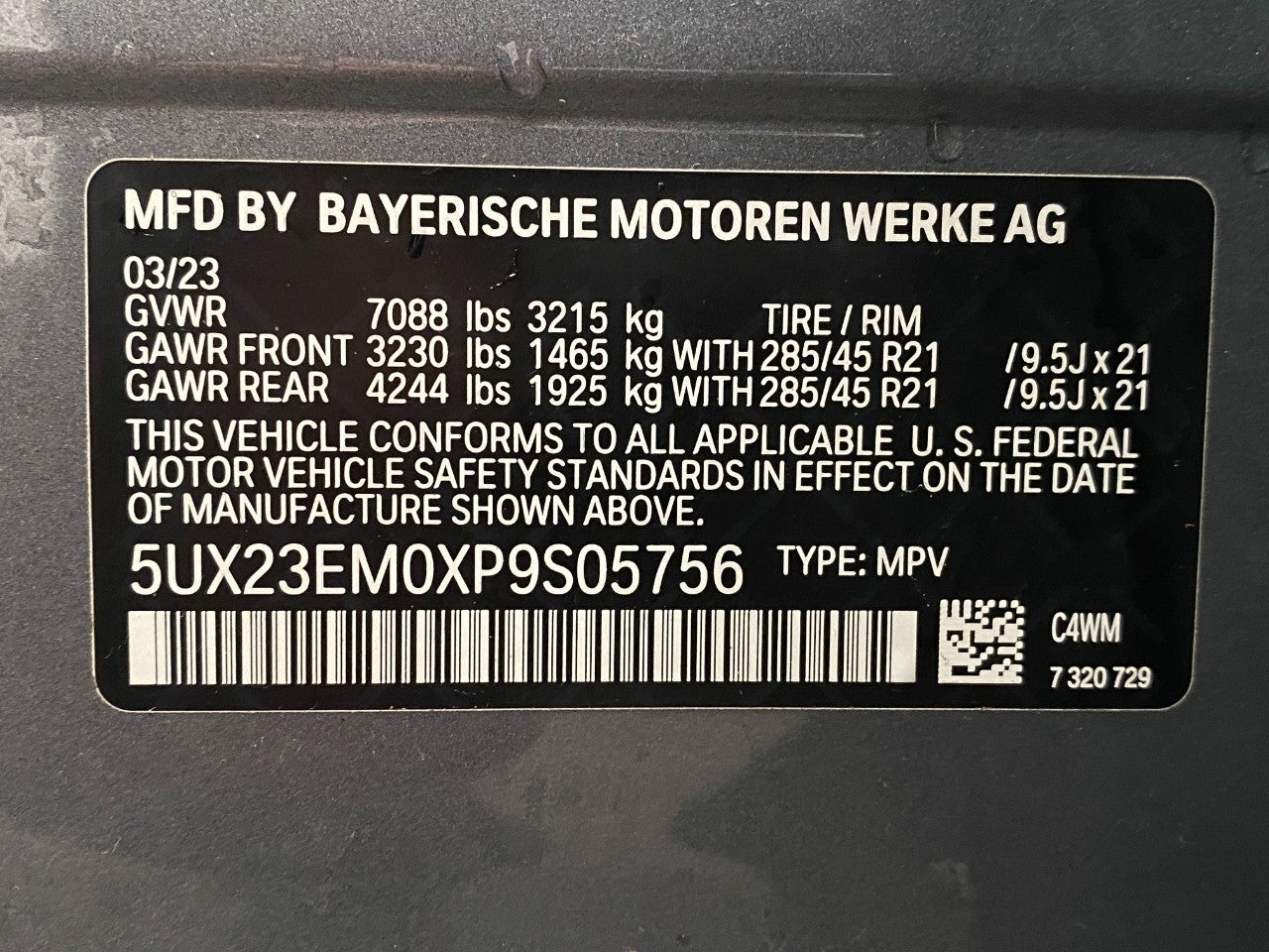 2023 BMW X7 xDrive40i Sports Activity Vehicle