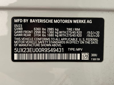 2024 BMW X5 xDrive40i Sports Activity Vehicle