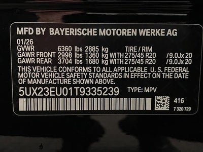 2026 BMW X5 xDrive40i Sports Activity Vehicle