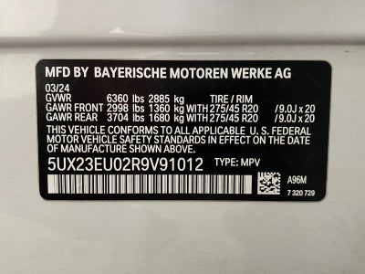 2024 BMW X5 xDrive40i Sports Activity Vehicle