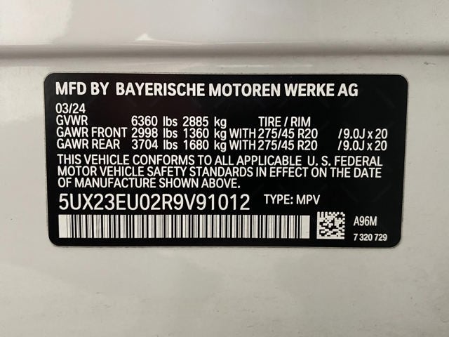 2024 BMW X5 xDrive40i Sports Activity Vehicle