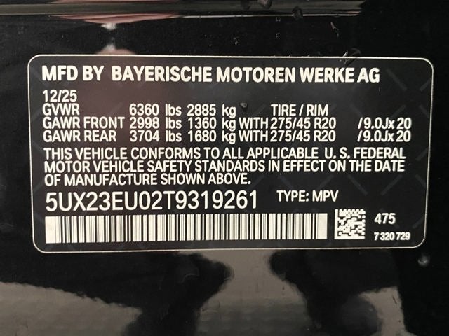 2026 BMW X5 xDrive40i Sports Activity Vehicle