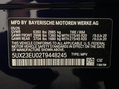 2026 BMW X5 xDrive40i Sports Activity Vehicle