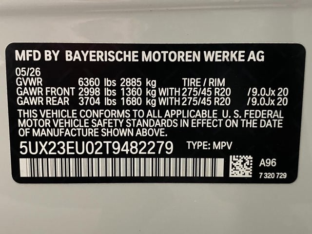 2026 BMW X5 xDrive40i Sports Activity Vehicle