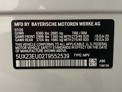 2026 BMW X5 xDrive40i Sports Activity Vehicle