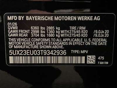 2026 BMW X5 xDrive40i Sports Activity Vehicle