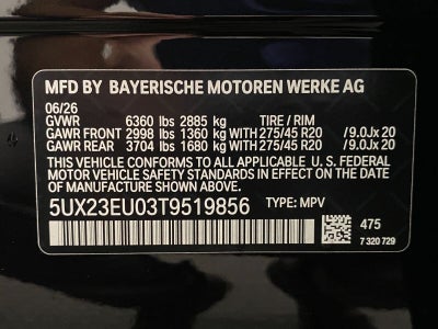 2026 BMW X5 xDrive40i Sports Activity Vehicle