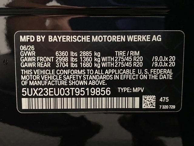2026 BMW X5 xDrive40i Sports Activity Vehicle