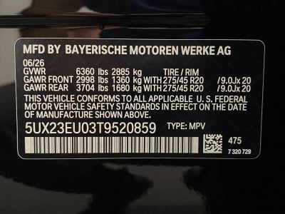 2026 BMW X5 xDrive40i Sports Activity Vehicle