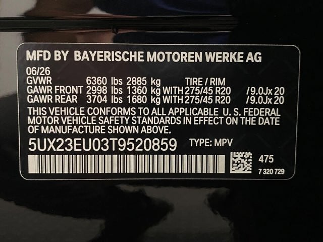 2026 BMW X5 xDrive40i Sports Activity Vehicle