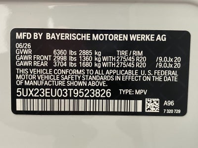 2026 BMW X5 xDrive40i Sports Activity Vehicle