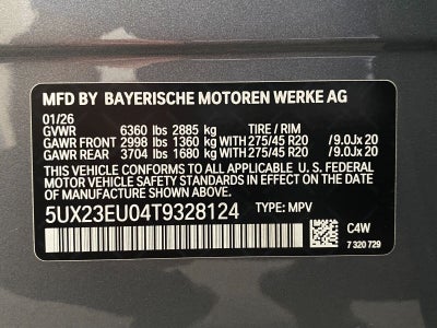 2026 BMW X5 xDrive40i Sports Activity Vehicle