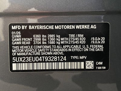 2026 BMW X5 xDrive40i Sports Activity Vehicle