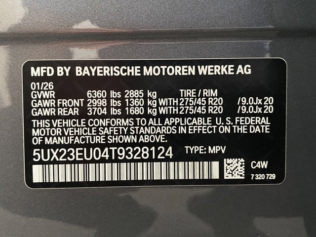 2026 BMW X5 xDrive40i Sports Activity Vehicle