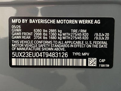 2026 BMW X5 xDrive40i Sports Activity Vehicle