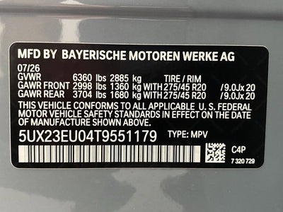 2026 BMW X5 xDrive40i Sports Activity Vehicle
