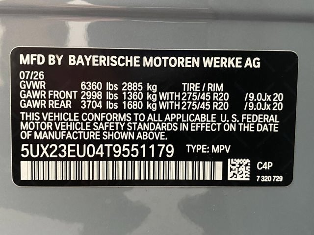 2026 BMW X5 xDrive40i Sports Activity Vehicle