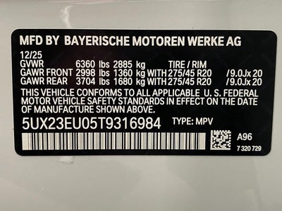 2026 BMW X5 xDrive40i Sports Activity Vehicle