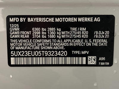 2026 BMW X5 xDrive40i Sports Activity Vehicle