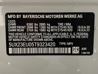 2026 BMW X5 xDrive40i Sports Activity Vehicle