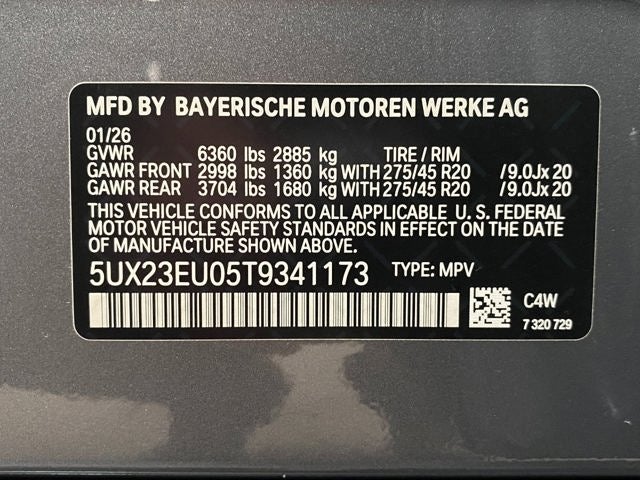 2026 BMW X5 xDrive40i Sports Activity Vehicle