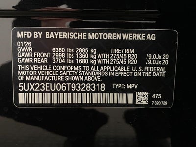 2026 BMW X5 xDrive40i Sports Activity Vehicle