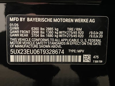 2026 BMW X5 xDrive40i Sports Activity Vehicle