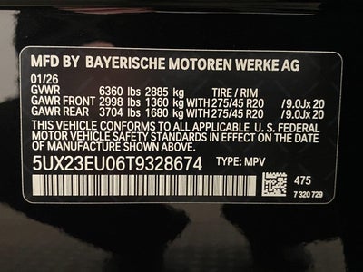 2026 BMW X5 xDrive40i Sports Activity Vehicle
