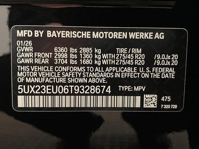 2026 BMW X5 xDrive40i Sports Activity Vehicle