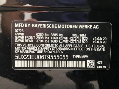 2026 BMW X5 xDrive40i Sports Activity Vehicle