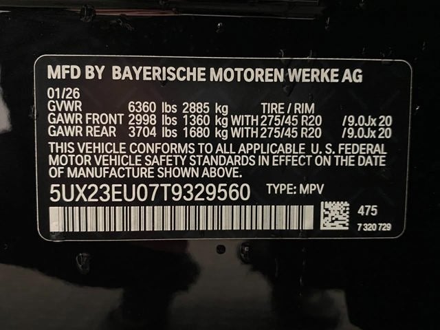 2026 BMW X5 xDrive40i Sports Activity Vehicle