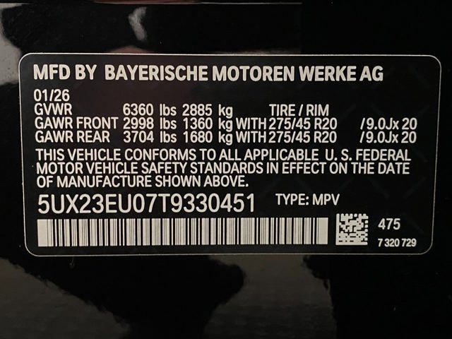 2026 BMW X5 xDrive40i Sports Activity Vehicle