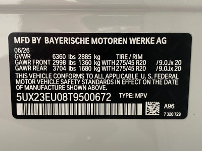 2026 BMW X5 xDrive40i Sports Activity Vehicle