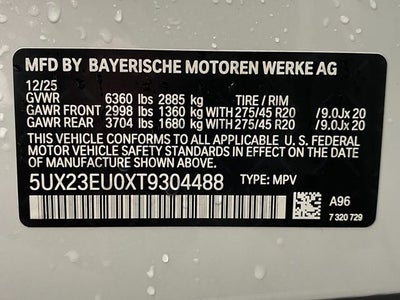2026 BMW X5 xDrive40i Sports Activity Vehicle